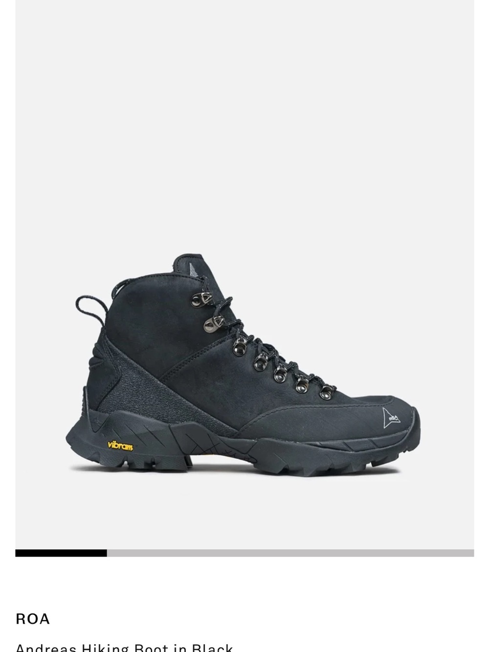 ROA Andreas Hiking boot Lace-Up Hiking Boot in Black